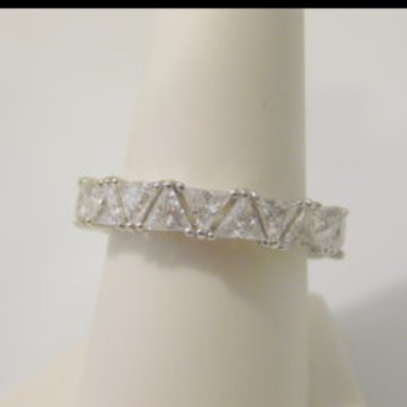 Radiance by Absolute Trillion-Cut Eternity Band Size 9 - Picture 4 of 4